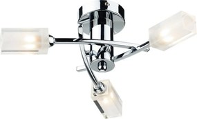 DAR LIGHTING MOR0350 MORGAN Mennyezeti Csillár Csiszolt Króm, Átlátszó G9 IP20
