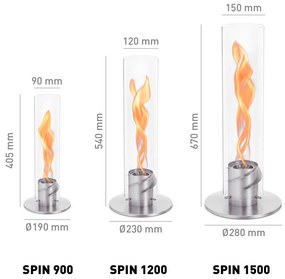 Spin 1500 Silver - asztali biokandalló ezüst - Höfats
