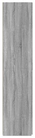 szürke sonoma szerelt fa magasszekrény 80 x 42,5 x 185 cm