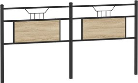 vidaXL sonoma tölgy színű szerelt fa és acél csere fejtámla 160 cm