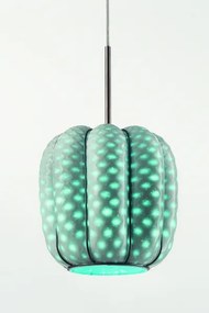 SIRU - Csillár zsinóron NEST 3xE27/60W/230V narancs/kék/zöld Velencei üveg