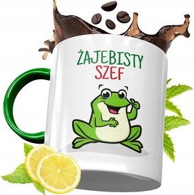 Zöld Bögre A Főnöknek Születésnapi Ajándék fényképes nyomtatással