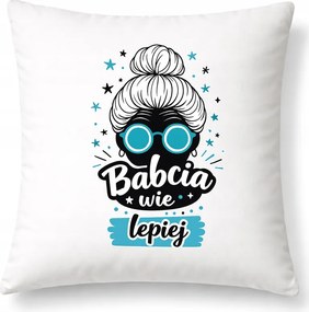 Nagymama Párna Nagymama Jobban Tudja Fehér Dekoratív