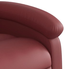 vidaXL bordó műbőr dönthető fotel