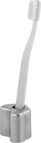 Ezüstszínű fém fogkefetartó Mis – noo.ma