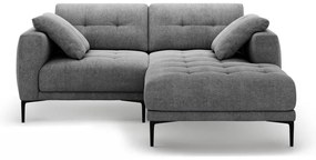 Szürke sarokkanapé (jobb oldali-heverő résszel) Bemy – Micadoni