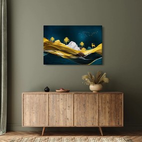 Kép - Szarvas a tájban (90x60 cm)