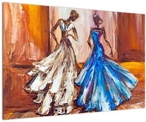 Kép - táncos, olajfestmény (90x60 cm)