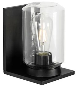 Modern fali lámpa fekete IP54 - Marshall