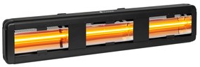 Heat Giant, infravörös hősugárzó, 3 x 2000 W, IP65, 380 V, fekete