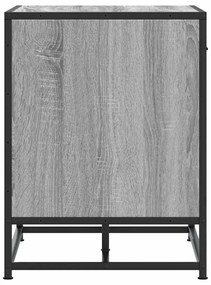 cipőpad szürke Sonoma 60x40x53,5 cm Gépi fa és fém