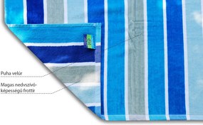 Mirage 2021 kék strandtörölköző