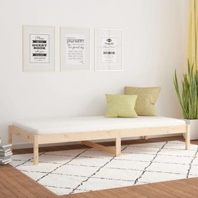 tömör fenyőfa kanapéágy 90 x 190 cm (Single)