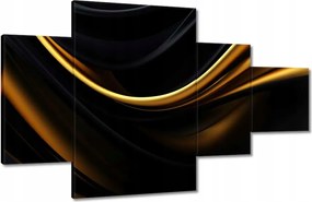 Vászonkép 130x80 Selyem arany szalag