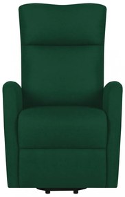 vidaXL sötétzöld szövet felállást segítő fotel
