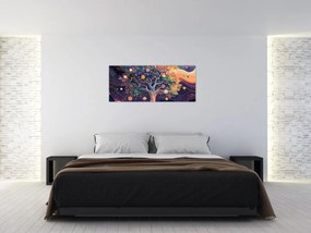 Kép – Lila fa tele energiával (120x50 cm)
