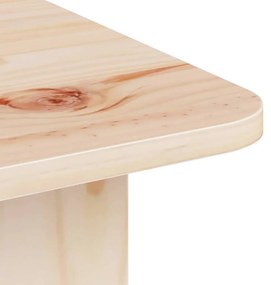 Dohányzóasztal Természetes 80 x 39,5 x 33,5 cm Tömör fenyőfa