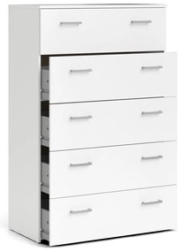 Fehér magas komód 74x115 cm Space – Tvilum