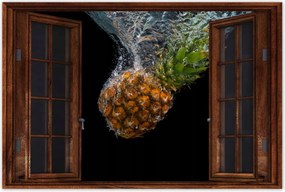 Poszterek 90x60 Ananász a vízbe esik