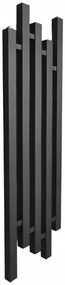 Regnis sertés, fűtőelem 320x1400mm, egylyukú jobb alsó csatlakozással 50mm, 710W, fekete matt, SORK140/30/PD50/FEKETE