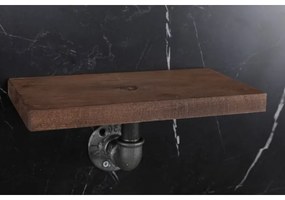 KÉSZLET 3x Fali polc BORURAF fenyő/fekete