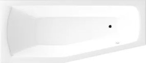 AQUALINE OPAVA kád, láb nélkül, balos, 160x70x39cm, akril