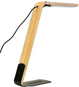 Asztali lámpa, LED, 4 W, ALBA Ledaďka, természetes fa (VLEDAIKA)