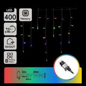 Aigostar - LED kültéri karácsonyi fényfüzér 400xLED/8 funkciós 23x0,6m IP44 többszínű