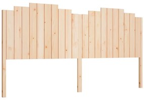 tömör fenyőfa ágyfejtámla 206x4x110 cm