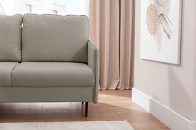 Taila Mini bal oldali sarokkanapé - bézs Loft 02 / fekete lábak