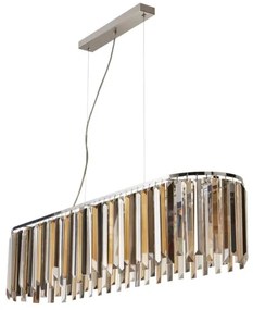 Searchlight 9838-8CC - Csillár zsinóron CLARISSA 8xE14/40W/230V