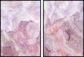 Poszterek 2db 30x40cm lakĂĄs poszter szĂnes diptikus rĂłzsaszĂn szett