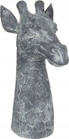 Dekoráció Zsiráf 24x17x37 cm szürke