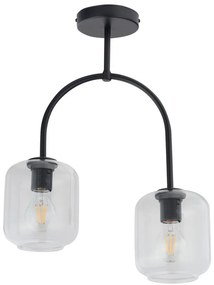 SIGMA LIGHTING 32243 SHINE Vintage Mennyezeti Lámpák Fekete, Átlátszó E27 IP20