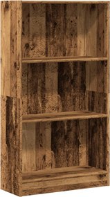 vidaXL antik fa színű szerelt fa könyvespolc 60 x 24 x 109 cm
