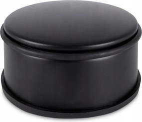 Ütköző fekete, nagy teherbírású, szabadon álló, 11,5 cm-es fém Ütköző