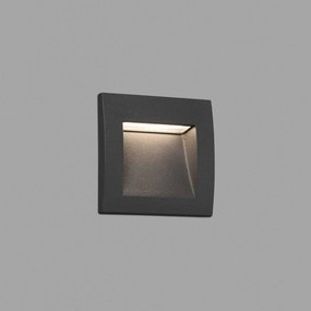 FARO SEDNA-1 kültéri beépíthető lámpa, szürke, 3000K melegfehér, beépített LED, 1W, IP65, 70146