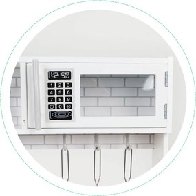 Fa gyerekkonyha fényekkel edényekkel