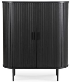 Magaskomód Fekete Színben TRISH 100 cm.