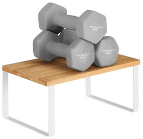 2 darabos MARGE tárolópolc szett, fehér/barna