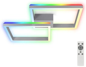 Brilo - LED RGBW Dimmelhető felületre szerelhető csillár FRAME 2xLED/17W/230V 2700-6500K + távirányító