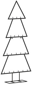 vidaXL fekete fém karácsonyfa dekorációhoz 90 cm
