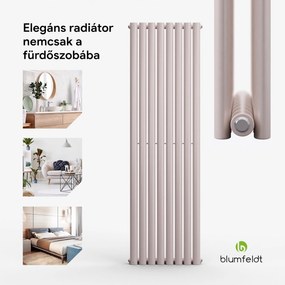 Blumfeldt Tallheo, 41 x 160, radiátor, fürdőszoba radiátor, csőradiátor, 1472 W, melegvizes, 1/2