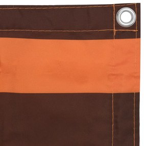 narancssárga-barna oxford-szövet erkélyparaván 120 x 300 cm