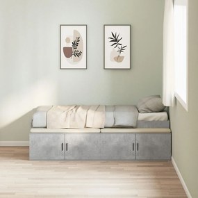 Tárolós Ágykeret Beton Szürke 90x190 cm