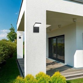 Brilagi - LED kültéri fali lámpatest RIANO LED/8W/230V antracit IP65