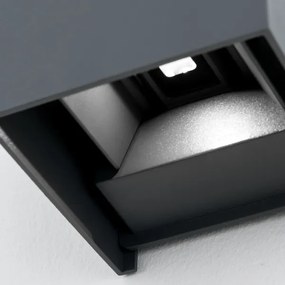 Orion AL 11-1192 - CUBE 2xLED/3W/230V IP54 kültéri fali lámpa, antracit