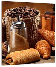 Kávé es a croissant (30x30 cm)