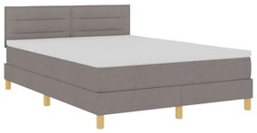 Boxspring ágy matraccal, topszínű 140x200 cm szövet