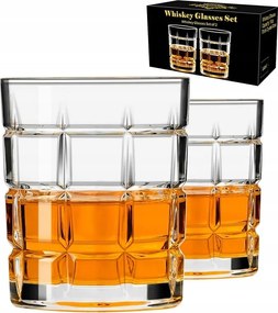 Whiskys Poharak Bourbon Rum Vastag Üveg Szett 2 db 300 ml